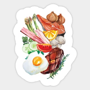 Painted Food Sticker